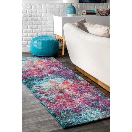 Nuloom Reva Colorful Abstract Area Rug 2ft 5in x 8ft ECCR20A-208
